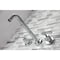 Kingston Brass Roman Tub Faucet, Polished Chrome, Wall Mount KS8021ML - alternate 4